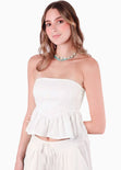 Blusa strapless con bolero - TEQUILA