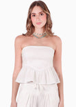 Blusa strapless con bolero - TEQUILA