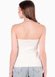 Blusa strapless con botones - GERMANIA.MARFIL