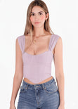Blusa tipo corset sin mangas - SUMMER.LILA