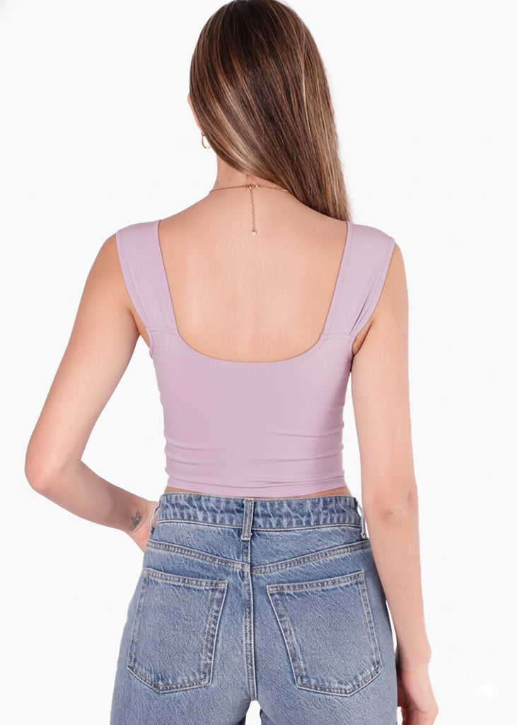 Blusa tipo corset sin mangas - SUMMER.LILA