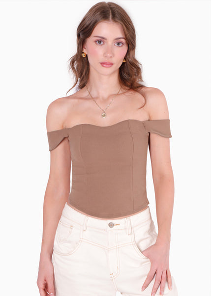 Corset Top Con Mangas Caidas Con Mangas Caidas Vestidos Con Corset