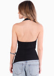 Blusa tipo halter con anudado en frente - MAZATLAN