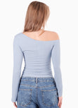 Blusa un hombro manga campana para mujer - Flashy