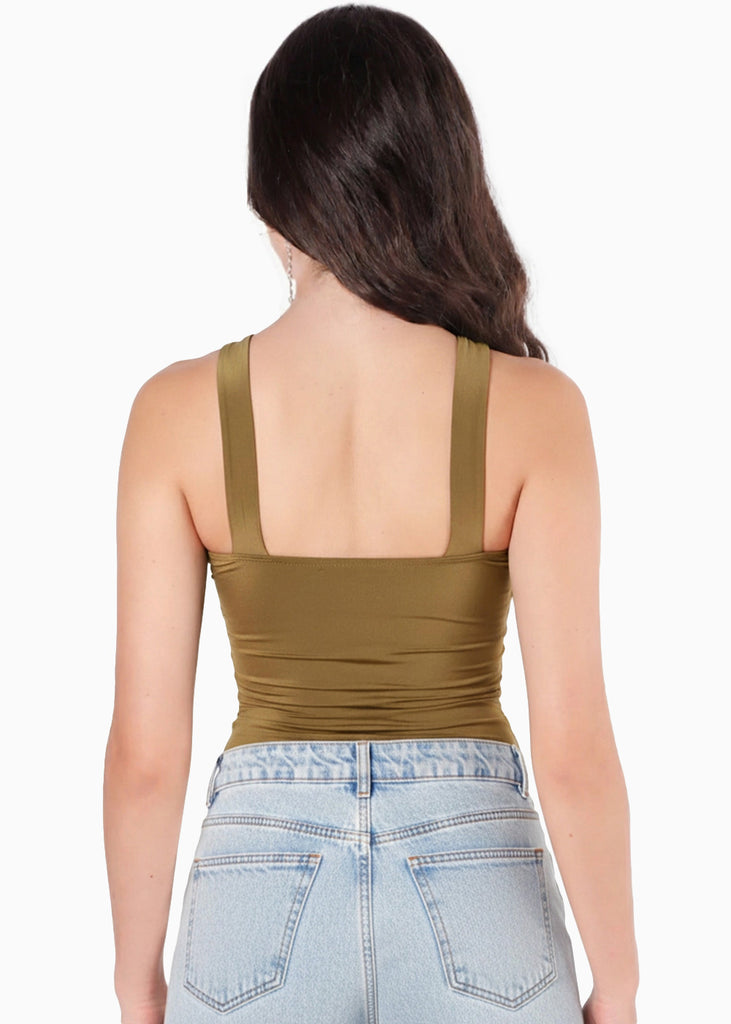 Body con escote de corazon y choker - SANDIA