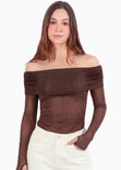 Body manga larga off shoulder - CARTAGO