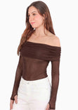 Body manga larga off shoulder - CARTAGO