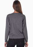 Buzo con bordado "Parfait" color gris para mujer - Flashy