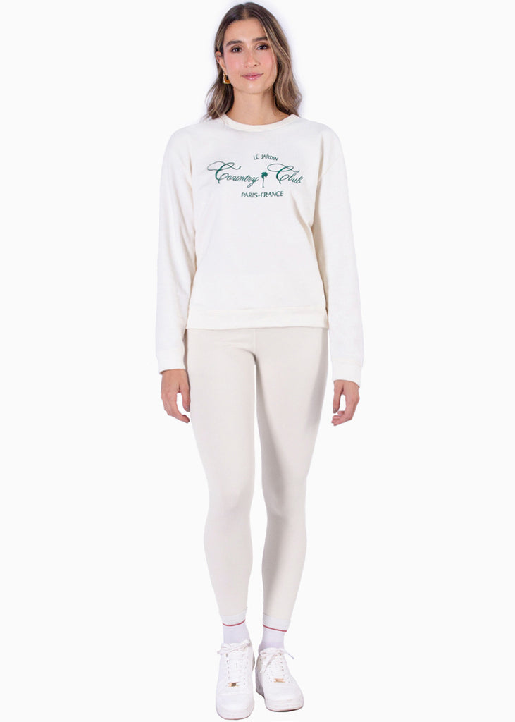 Buzo con estampado "Country Club" - ORELLA
