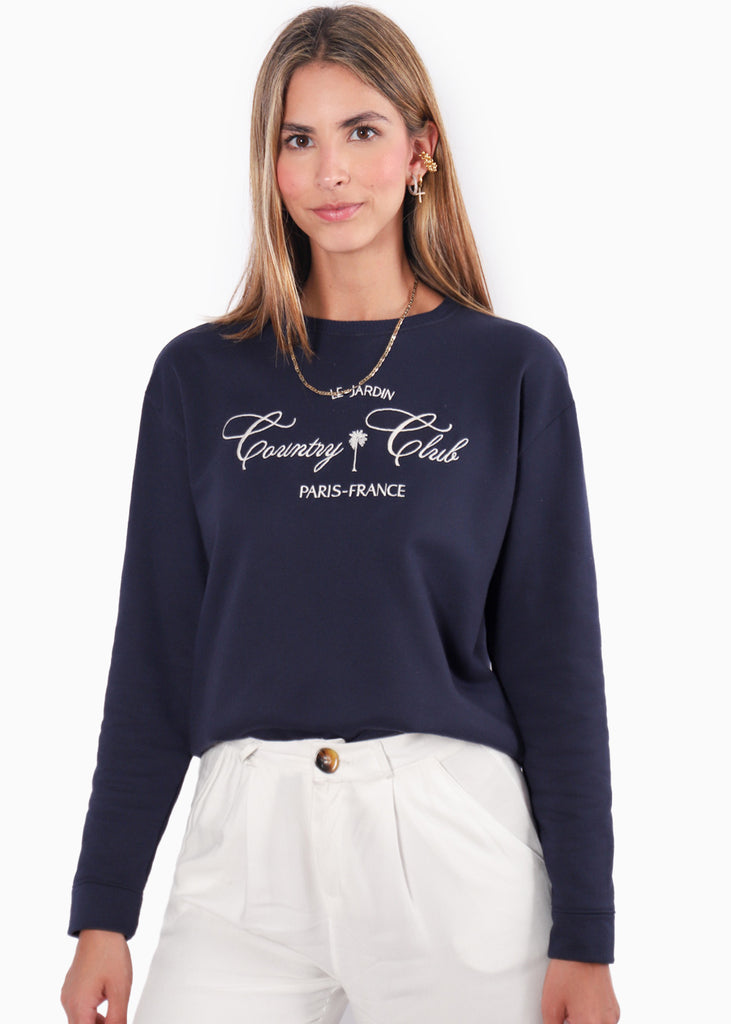Buzo con estampado "Country Club" - PRIA