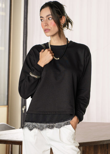 Buzo con franja de encaje - VERMONT