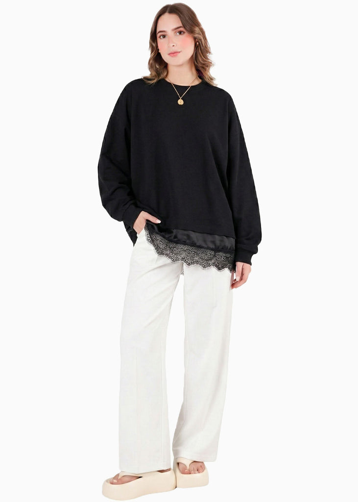 Buzo con franja de encaje - VERMONT