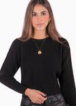 Buzo tejido negro color negro para mujer - Flashy