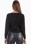 Buzo tejido negro color negro para mujer - Flashy