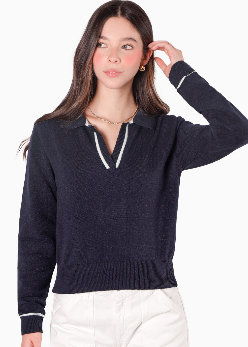 Tipo Polo Buzos Tejidos Mujer Colombia Buzo Tejido Tipo Polo Con