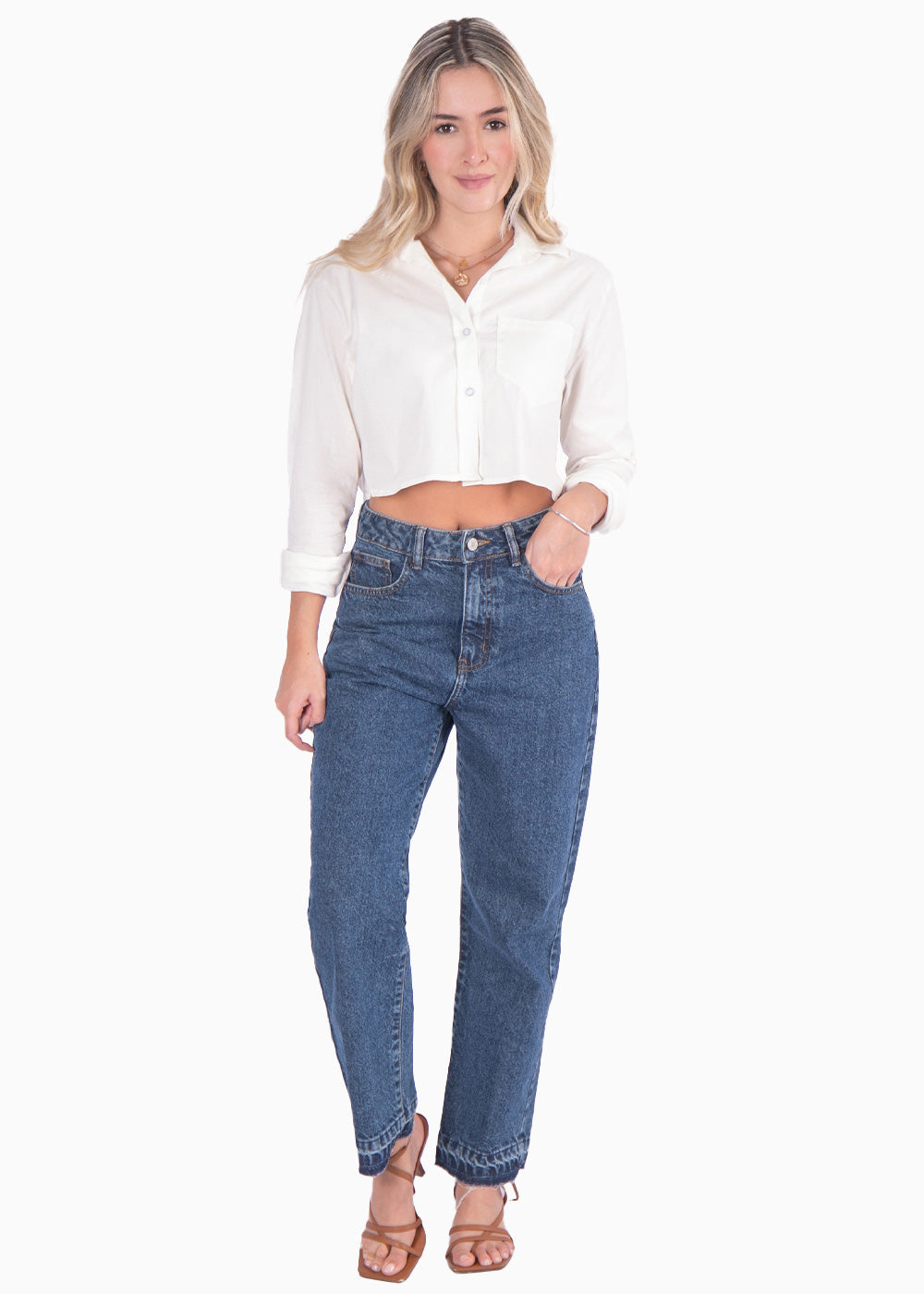 Manga Corta Blusas Manga Larga De Dama Camisa Crop Manga Larga Con