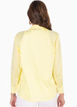 Camisa de botones manga larga color amarillo para mujer - Flashy
