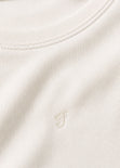 Camiseta baby tee bordado - MIYUNI.MARFIL