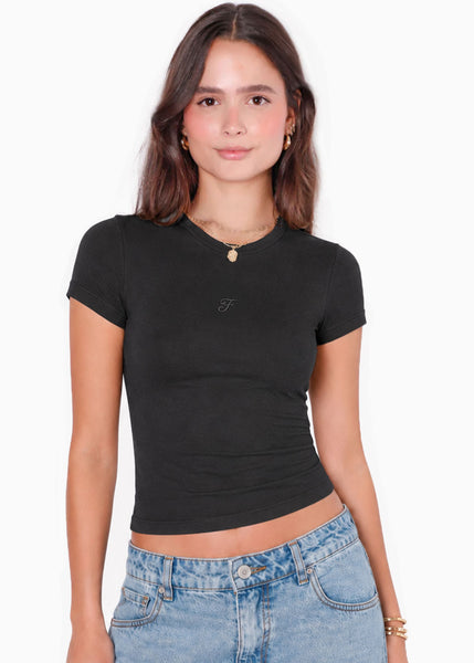 Camiseta baby tee bordado - MIYUNI