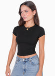 Camiseta baby tee bordado - MIYUNI