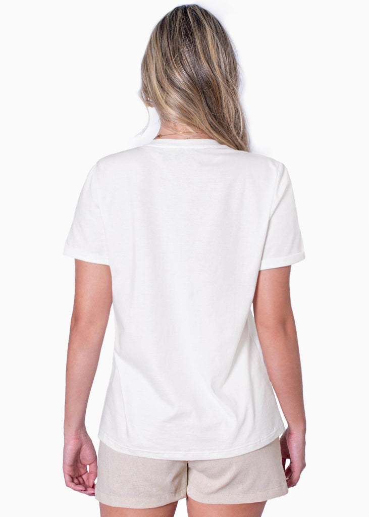 Camiseta con bolsillo y bordado - NIOBE