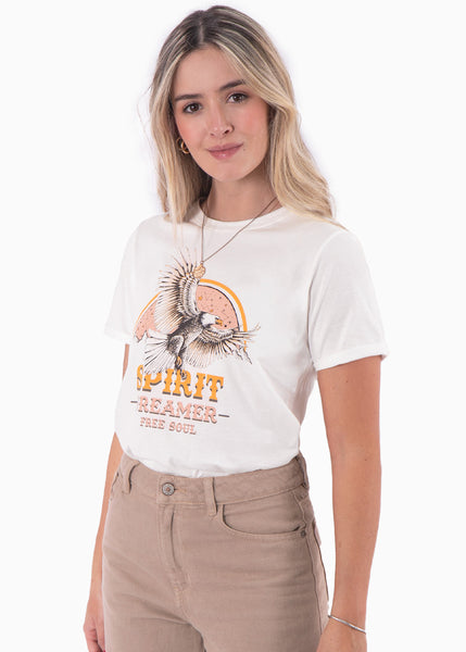 Camiseta con estampado de águila "Spirit dreamer" - LURDES