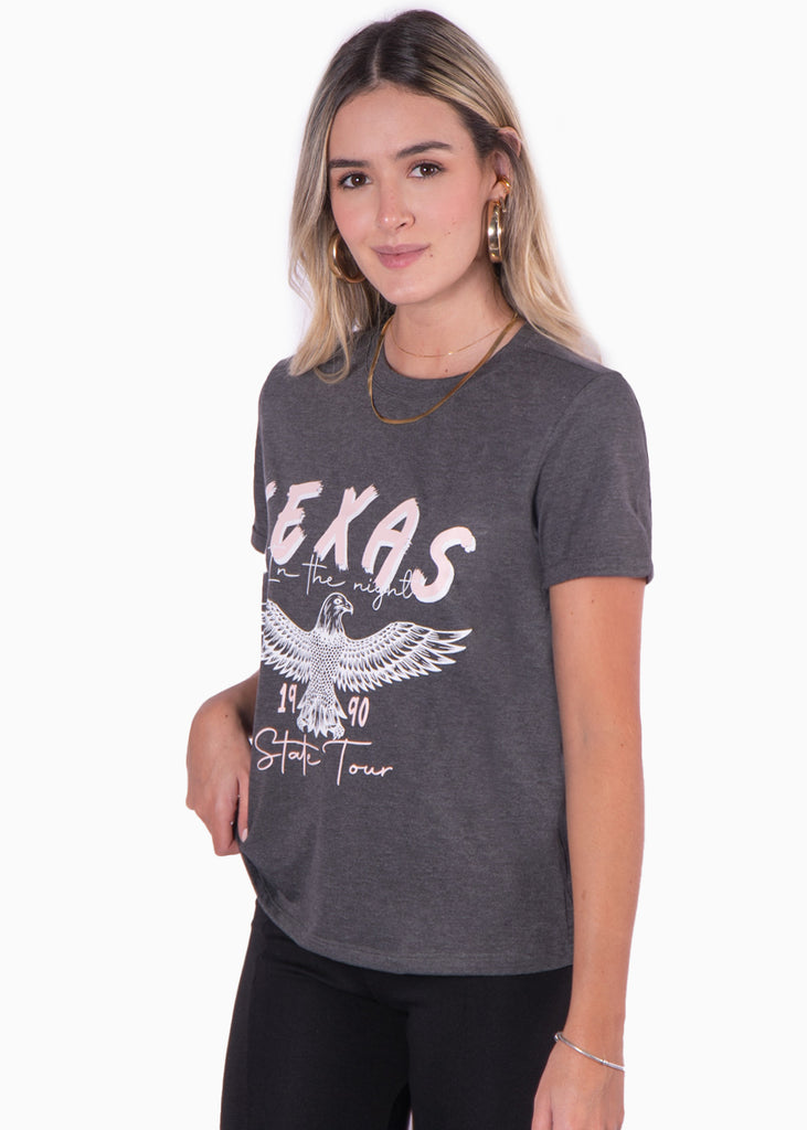 Camiseta con estampado de águila "Texas" - HORACIA