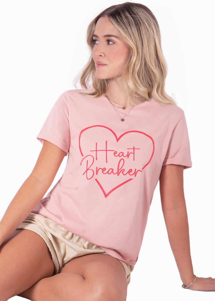 Camiseta con estampado de corazón "Heart breaker" - HERA