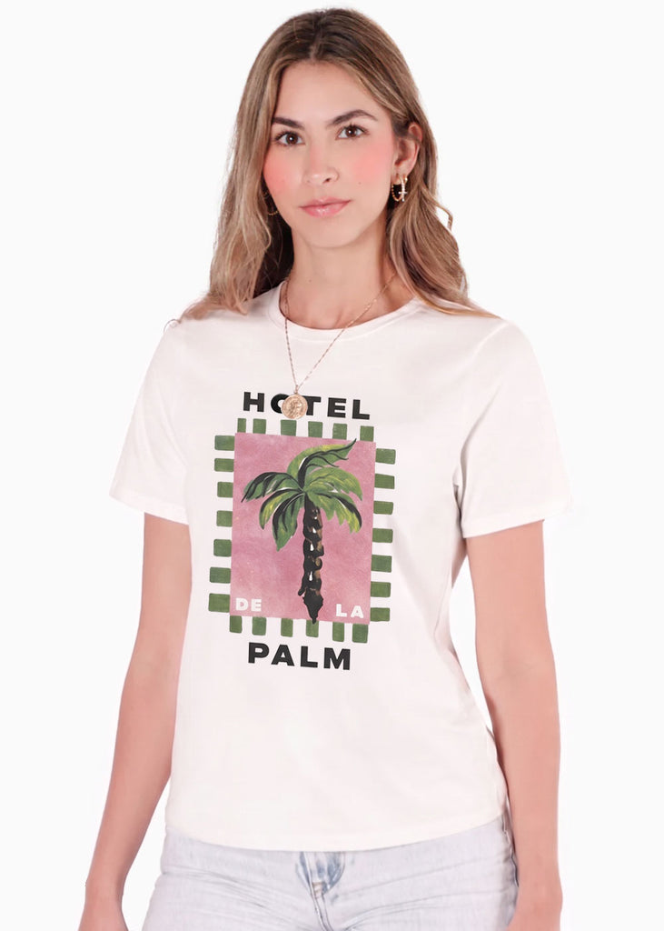 Camiseta con estampado de palmera - IZTAPA