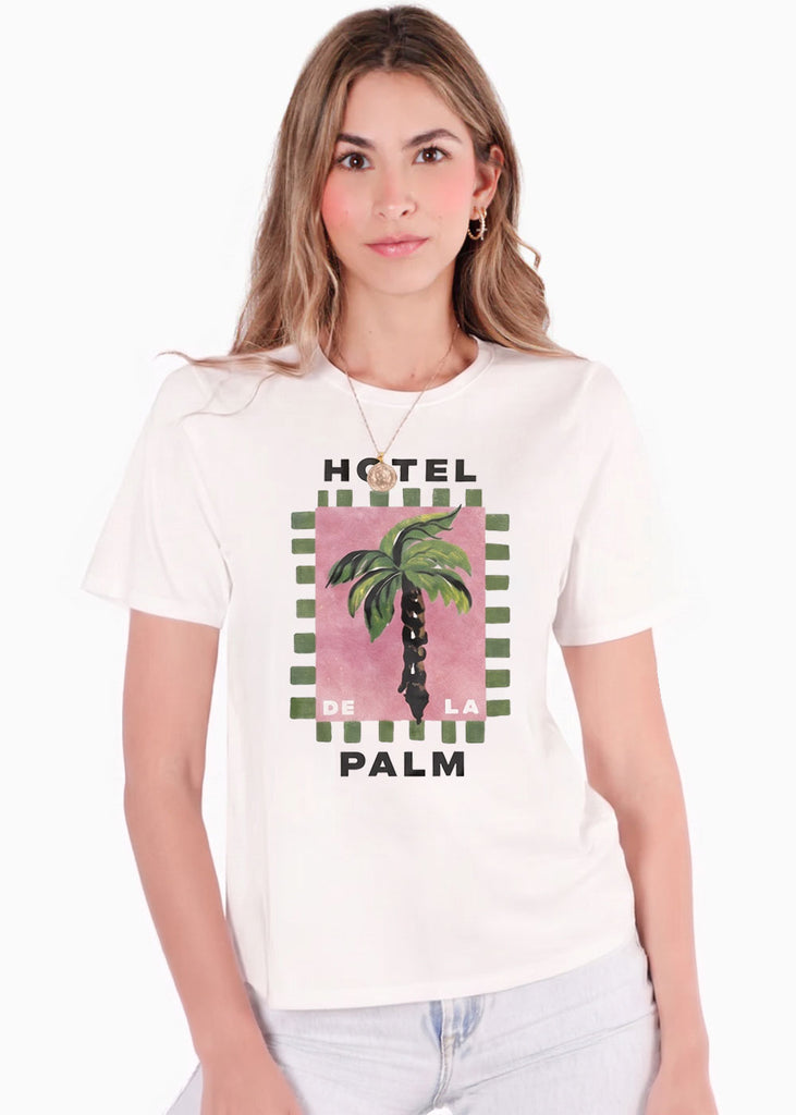 Camiseta con estampado de palmera - IZTAPA