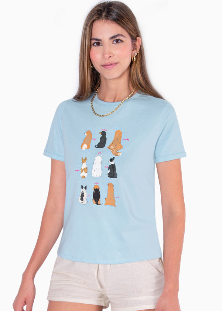 Camiseta con estampado de perros - PADMA