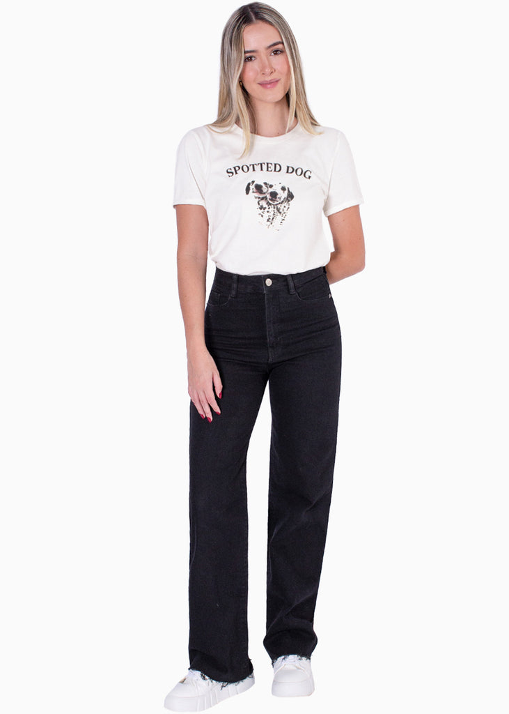 Camiseta con estampado "Spotted dog" de perritos - NICOLEE