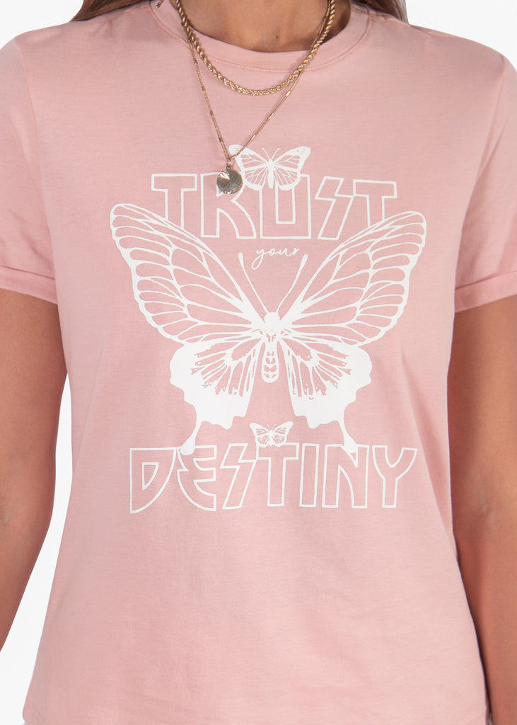 Camiseta con estampado "Trust destiny"  para mujer - Flashy