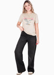Camiseta estampada "Arizona" color beige para mujer - Flashy