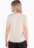 Camiseta estampada "Arizona" color beige para mujer - Flashy