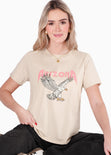 Camiseta estampada "Arizona" color beige para mujer - Flashy