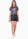Camiseta estampada "Howdy" color gris para mujer - Flashy