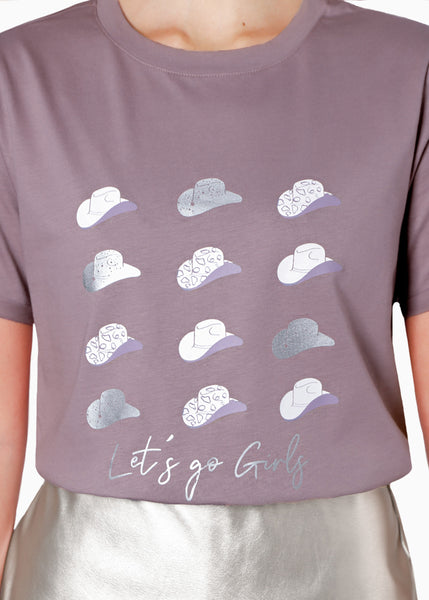Camiseta estampada "Let´s go girls"  para mujer - Flashy