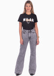 Camiseta estampada "Milan" color negro para mujer - Flashy
