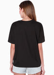 Camiseta oversize estampada "Fierce" color gris para mujer - Flashy