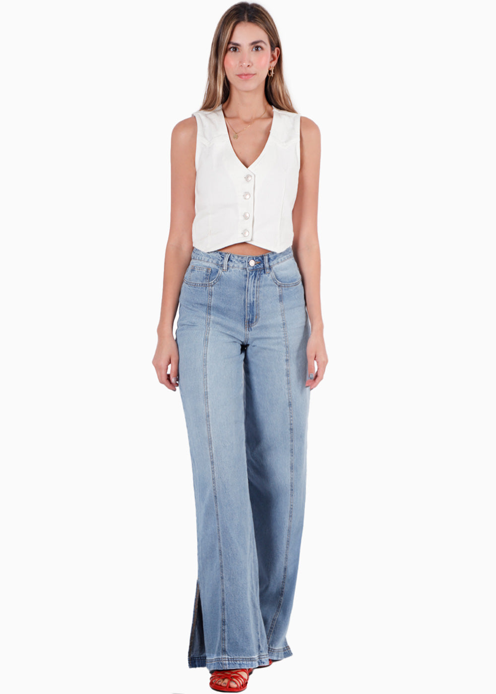 Pantalón Chaleco Sobre Camisa Mujer Traje De Pantalón Elegante