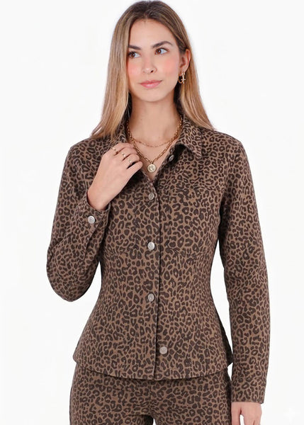 Chaqueta de drill estampada - LETICIA
