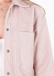 Chaqueta de paño con bolsillos y broches - ALFONSINA