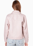 Chaqueta de paño con bolsillos y broches - ALFONSINA