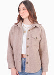 Chaqueta de paño con botones y oversized - BENEDICTA.CAMEL