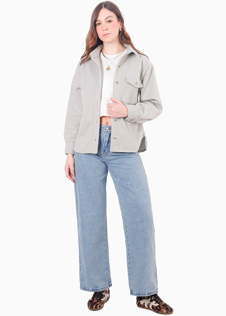Chaqueta de paño con botones y oversized - PENSILVANIA