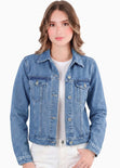 Chaqueta denim con bolsillos en frente - GALENA