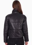 Chaqueta puffer color negro para mujer - Flashy