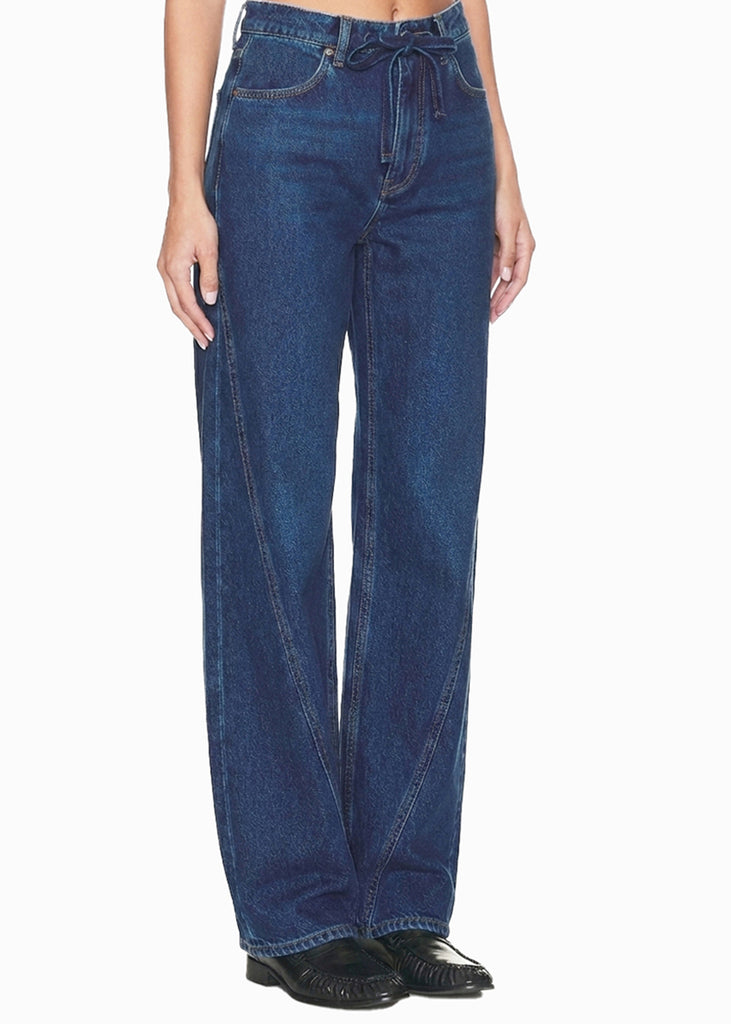 Jean Wide Leg tiro medio con cortes delanteros  - CAMBERRA