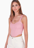 Crop top de tiras tipo corset - MYA.ROSA